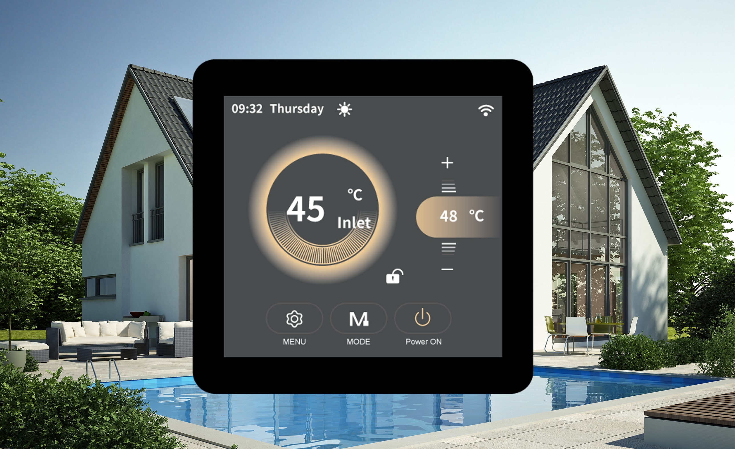 Includes Touch Screen Heat Pump Digital Controller